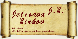 Jelisava Mirkov vizit kartica